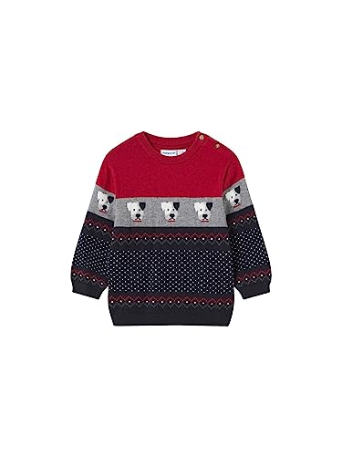 Mayoral Pullover Jaquard für Baby - Jungen Rot 12 Monate (80cm) von Mayoral