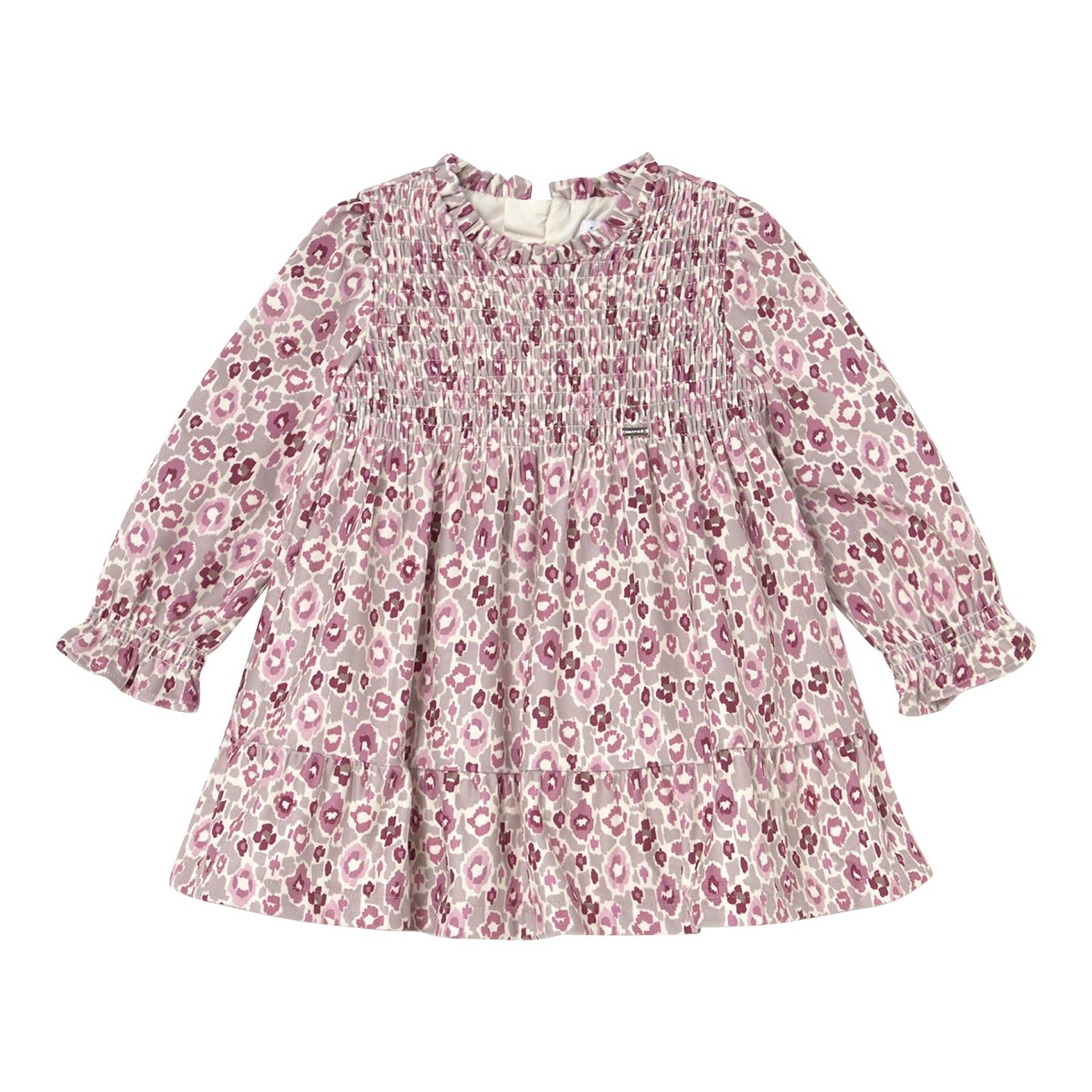 Mayoral Samt-Kleid langarm Blumen von Mayoral