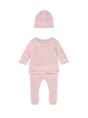 Mayoral Set Strampler Hose und Mütze für Baby - Mädchen Quarz 1-2 Monate (60cm) von Mayoral
