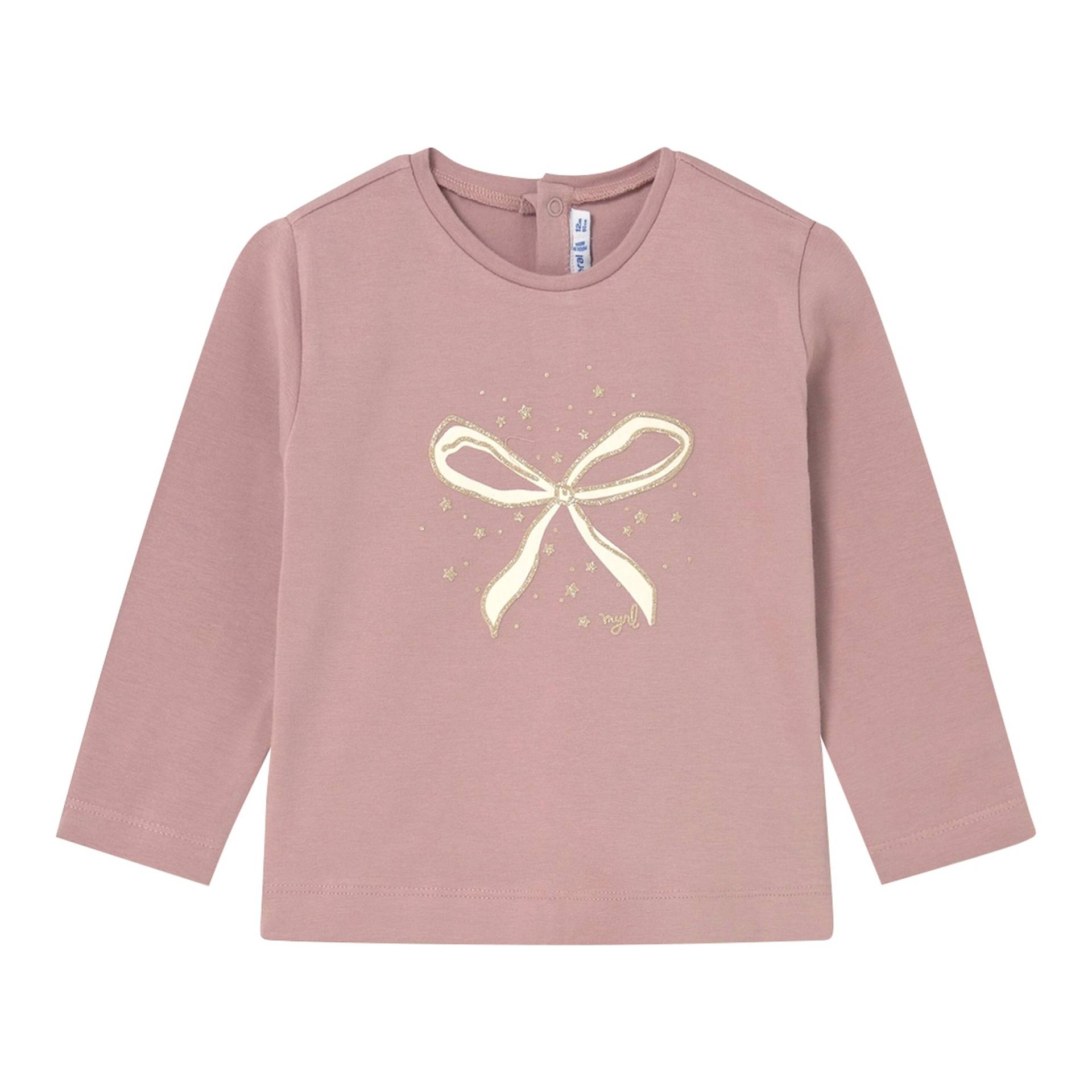 Mayoral Shirt langarm Glitzer-Schleife von Mayoral