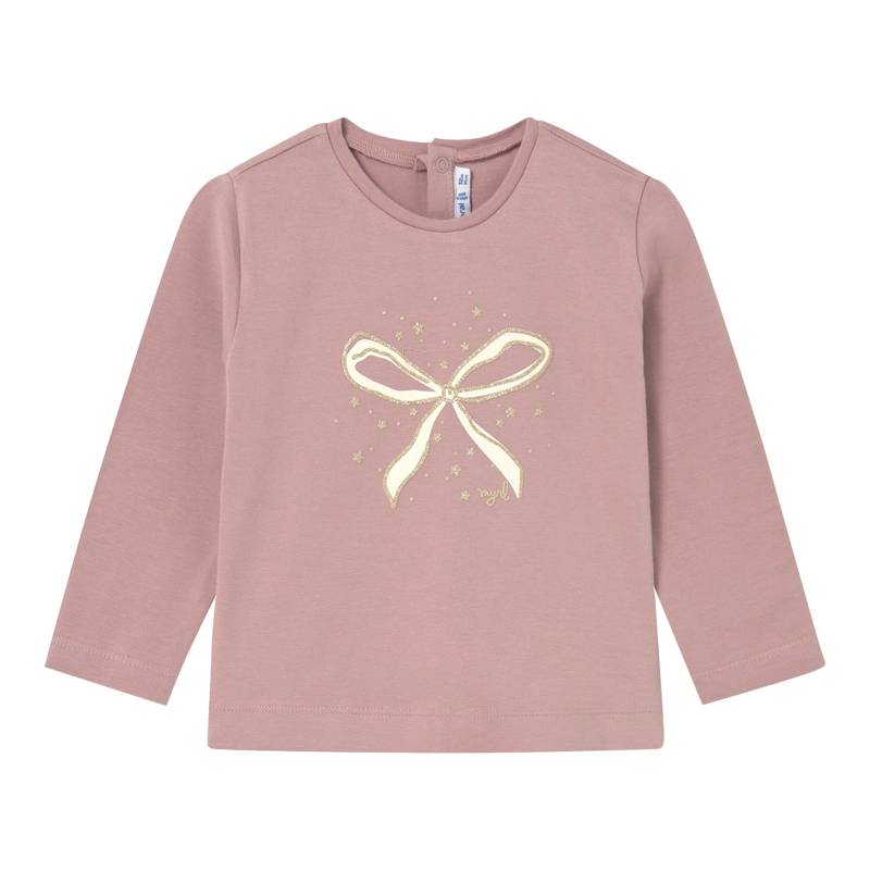 Mayoral Shirt langarm Glitzer-Schleife von Mayoral