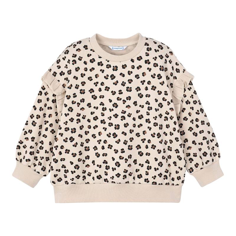Mayoral Sweatshirt Leoprint Rüschen von Mayoral