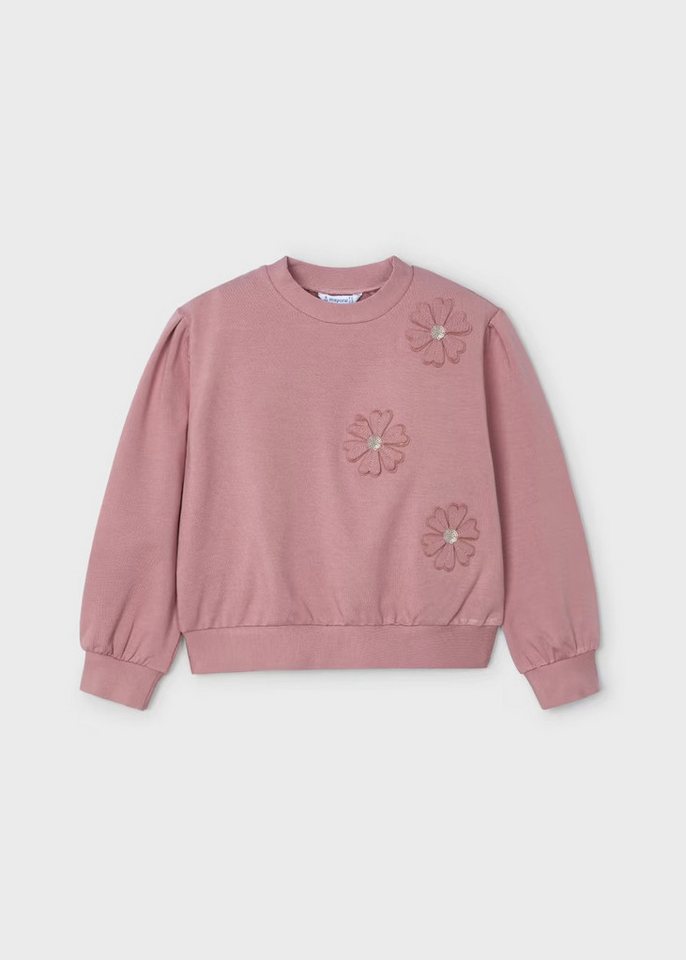 Mayoral Sweatshirt Sweatshirt Applikation Blumen Mädchen von Mayoral