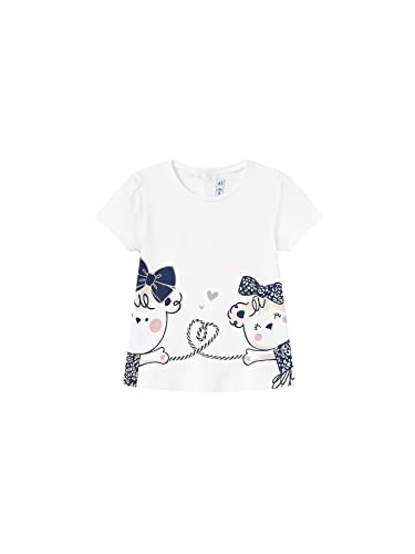 Mayoral T-Shirt Kurzarm für Baby - Mädchen Wei-Marin 36 Monate (98cm) von Mayoral