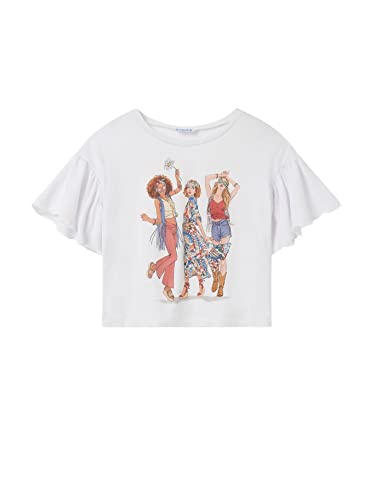 Mayoral T-Shirt ka Mädchen für Mädchen Wei-Karmin 12 Jahre (152cm) von Mayoral