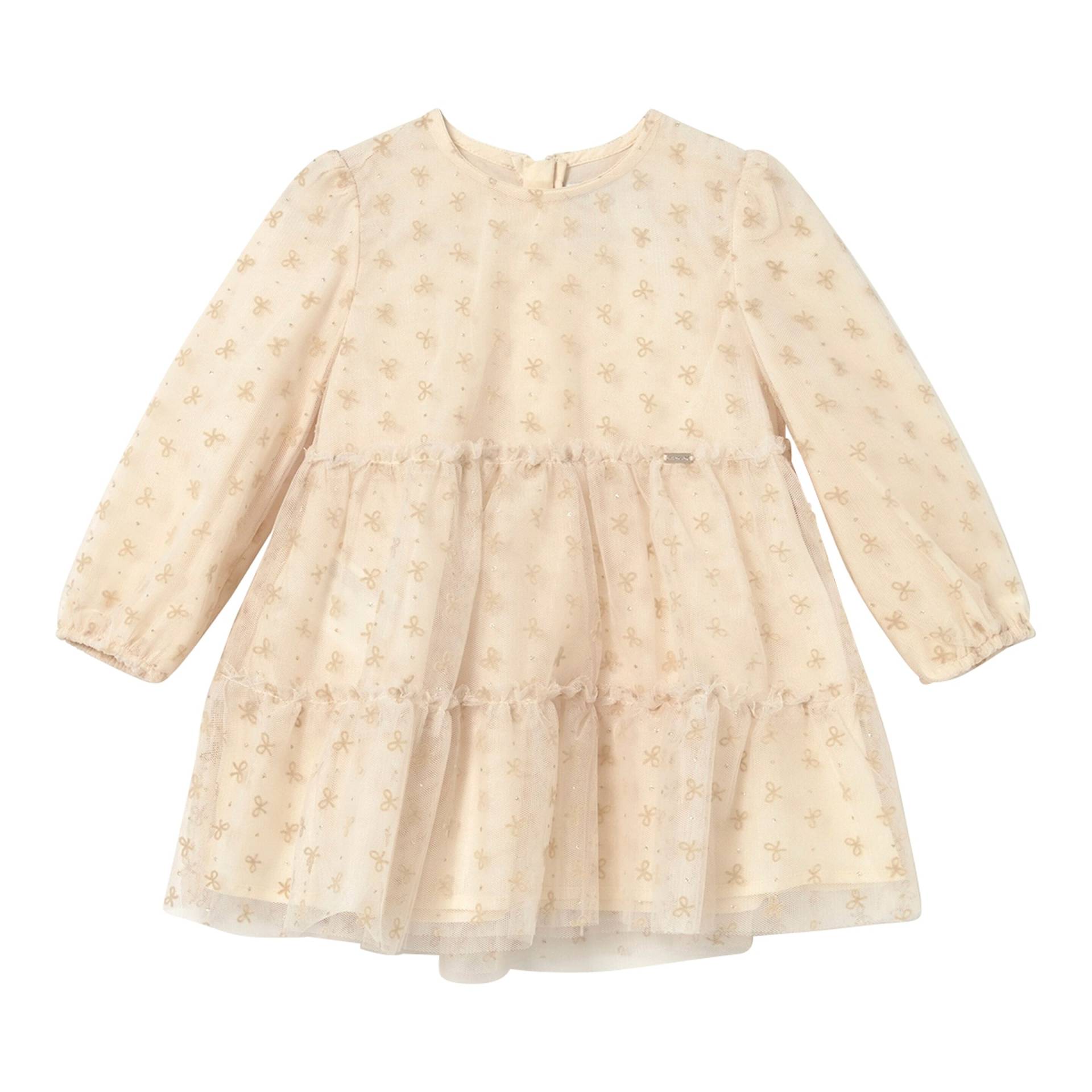 Mayoral Tüllkleid langarm Glitzer-Schleifen von Mayoral