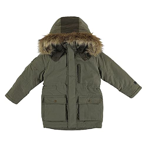 Mayoral Winterjacke Felldetail Kapuze für Jungen Grün 5 Jahre (110cm) von Mayoral