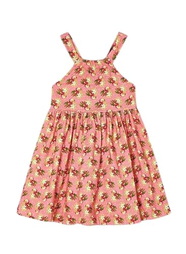 Sommerkleid für Mädchen, bedruckt, 100 % Baumwolle, ärmellos, für Mädchen, Geschenkkleidung, für Mädchen von 2 Jahren bis 8 Jahren, Flamingo, 5 Jahre von Mayoral