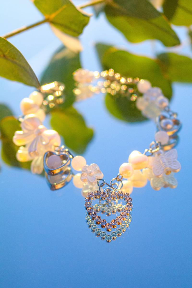 Elegantes Weiß/Silber Armband Elegantes Weiß/Silber Armband von MaysJewelryy