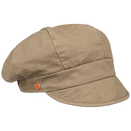 Mayser Alexa Ballonmütze Damencap Baumwollcap Sonnencap Baker-Boy-Mütze Damen - Made in The EU mit Schirm Frühling-Sommer - One Size Khaki von Mayser