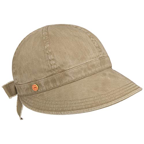 Mayser Angelina Visor Stoffvisor Damenvisor Sonnenvisor Damencap Sonnencap Damen - Made in The EU mit Schirm Frühling-Sommer - One Size Khaki von Mayser