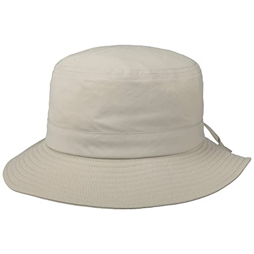 Mayser Arielle Uni Sunblocker Fischerhut Stoffhut Sommerhut Sonnenhut Damen/Herren - Made in The EU Sommer Frühling-Sommer - M (57-58 cm) grau von Mayser