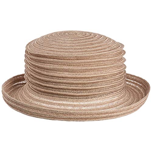 Mayser Belma Falten Strohhut Hanf Boaterhut Packable Handmade Made in EU Damen Sommer beige One Size von Mayser