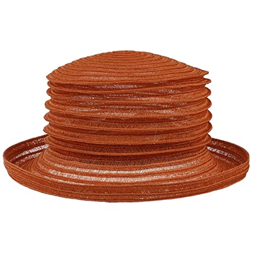 Mayser Belma Falten Strohhut Hanf Boaterhut Packable Handmade Made in EU Damen Sommer rost One Size von Mayser