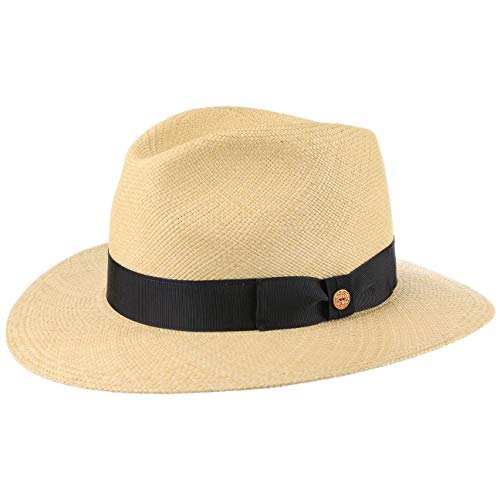 Mayser Blue Menton Panama Straw Hat Summer (55 cm - Nature) von Mayser