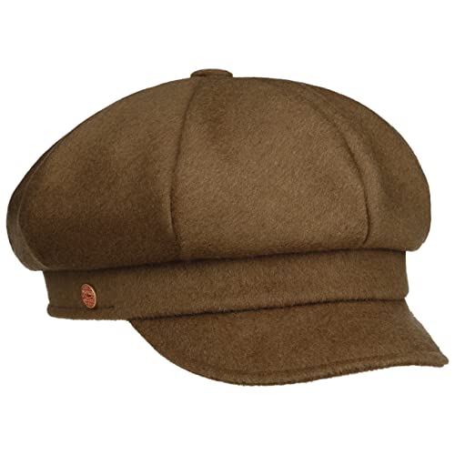 Mayser CIA Uni Ballonmütze Damencap Schirmmütze Schildmütze Damen - Made in The EU mit Schirm, Futter Winter Herbst-Winter - One Size Camel von Mayser