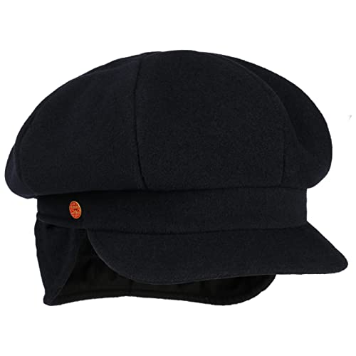 Mayser Camilla Ballonmütze mit Ohrenklappen Earflaps Wollcap Wintermütze Damenmütze Mütze Damen - Made in The EU Wintercap Schirm, Ohrenklappen, Futter, Futter Winter Herbst-Winter - L (58-59 cm) von Mayser