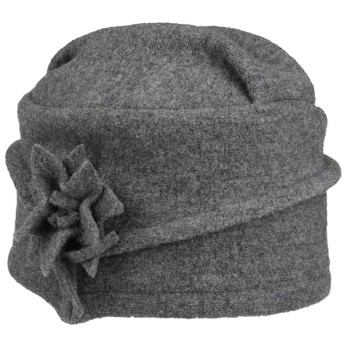 Mayser Chelsea Walkmütze Damenmütze Wollmütze Wintermütze Damen - Made in The EU Winter Herbst-Winter - One Size hellgrau von Mayser