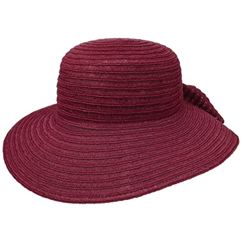 Mayser Cilina Hanfhut Sonnenhut Schlapphut Strohhut Damenhut Damen - Made in The EU Frühling-Sommer - One Size Bordeaux von Mayser