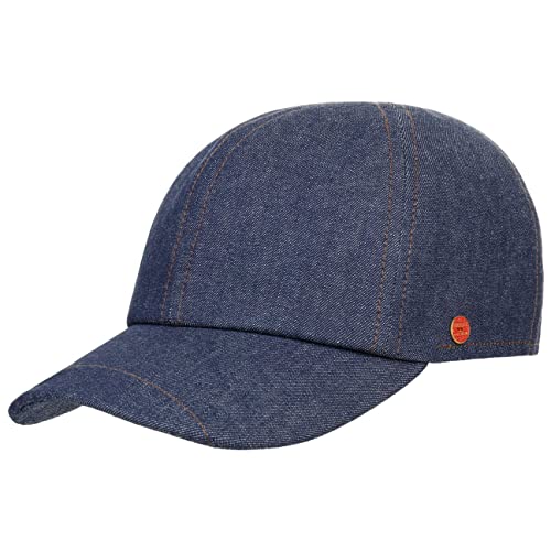 Mayser Classic Denim Cap Basecap Baseballcap Denimcap Jeanscap Herren - Made in The EU mit Schirm, Futter, Hinten geschlossen Frühling-Sommer - 57 cm Denim von Mayser