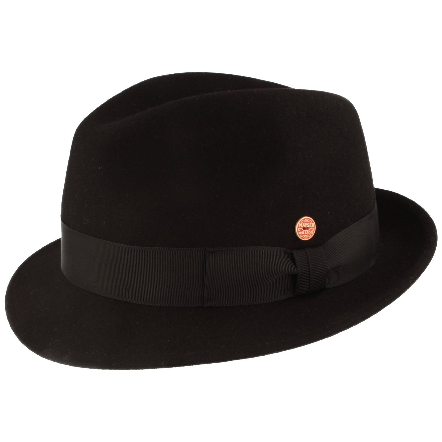 Mayser Damen Filzhut Trilby mit Ripsband-Garnitur von Mayser