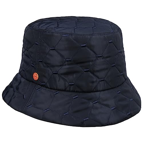 Mayser Doriet Bucket Stoffhut mit Steppmuster Fischerhut Damenhut Damen - Made in The EU Futter Winter Herbst-Winter - M (57-58 cm) dunkelblau von Mayser