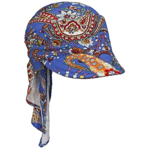 Mayser Emma Jersey Bandana Cap Visor Damencap Sonnencap Damen - Made in The EU mit Schirm Sommer Frühling-Sommer - One Size blau von Mayser