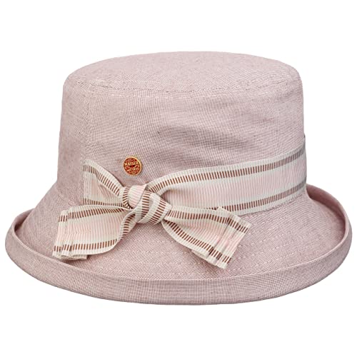 Mayser Eve Baumwollhut mit UV-Schutz Damenhut Sonnenhut Gartenhut Stoffhut Damen - Made in The EU Sommer Frühling-Sommer - One Size rot von Mayser