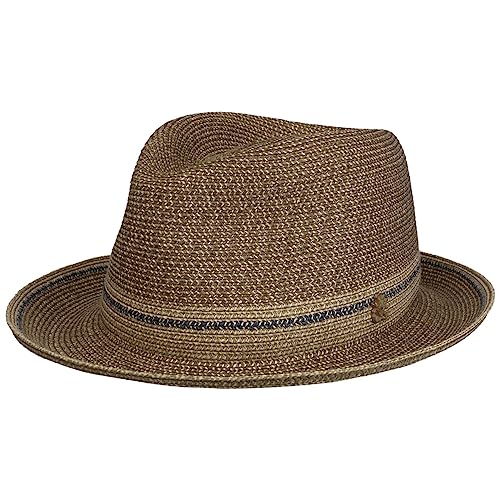 Mayser Fabrice Zechbauer Hut mit UV-Schutz Leinenhut Hanfhut Sonnenhut Sommerhut Damen/Herren - Made in The EU Frühling-Sommer - M (57-58 cm) Dunkelbeige von Mayser