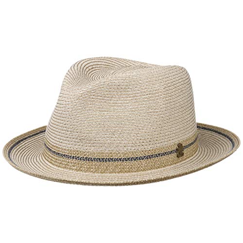 Mayser Fabrice Zechbauer Hut mit UV-Schutz Leinenhut Hanfhut Sonnenhut Sommerhut Damen/Herren - Made in The EU Sommer Frühling-Sommer - S (55-56 cm) beige von Mayser