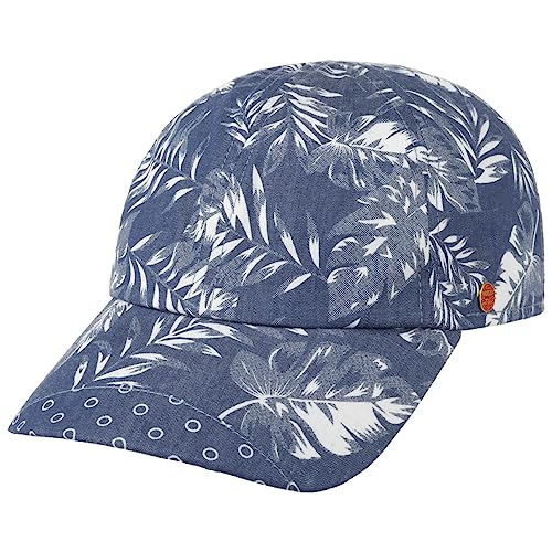 Mayser Flower Cap Basecap Baseballcap Baumwollcap Sommercap Damen/Herren - Made in The EU mit Schirm, Futter, Futter Frühling-Sommer - 58 cm Denim von Mayser