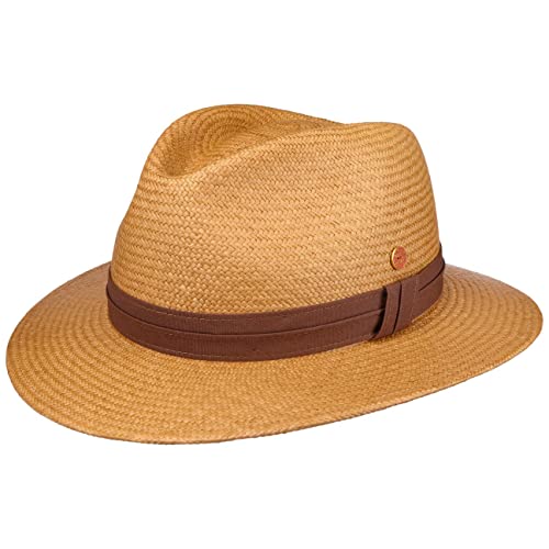 Mayser Gero Panamahut Panamastrohhut Sommerhut Sonnenhut Strohhut Damen/Herren - Made in The EU Frühling-Sommer - 56 cm Camel von Mayser