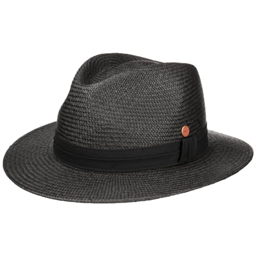 Mayser Gero Panamahut Panamastrohhut Sommerhut Sonnenhut Strohhut Damen/Herren - Made in The EU Frühling-Sommer - 58 cm schwarz von Mayser