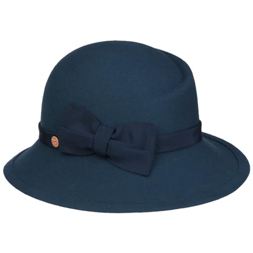 Mayser Jana Soft Wool Damenhut Wollhut Wollfilzhut Glockenhut Damen - Made in The EU mit Ripsband Winter Frühling-Sommer Herbst-Winter - One Size dunkelblau Mayser Jana Soft Wool Damenhut Wollhut Wollfilzhut Glockenhut Damen - Made in The EU mit Ripsband Winter Frühling-Sommer Herbst-Winter - One Size dunkelblau von Mayser