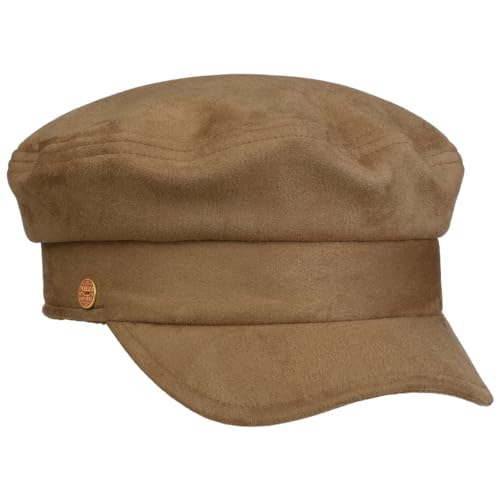 Mayser Kendy Vagabond Elbsegler Schirmmütze Schildmütze Baker-Boy-Mütze Damen - Made in The EU mit Schirm Winter Herbst-Winter - M (57-58 cm) Camel von Mayser