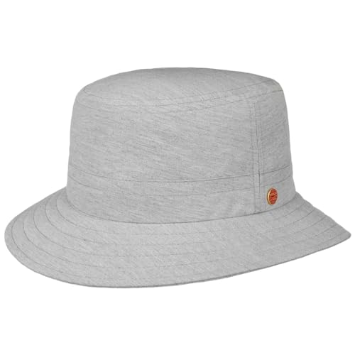 Mayser Kilian Gomera Stoffhut mit UV-Schutz Sonnenhut Sommerhut Fischerhut Bucket Hat Damen - Made in The EU Frühling-Sommer - 62 cm grau von Mayser