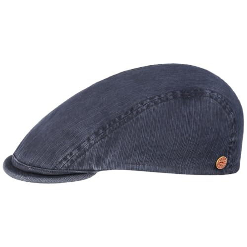 Mayser Leland Outdoor UV Flatcap Schirmmütze Sommercap Schiebermütze Herren - Made in The EU mit Schirm Frühling-Sommer Sommer - 57 cm dunkelblau von Mayser