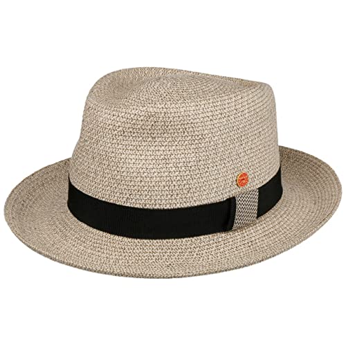 Mayser Marco Leinenhut Strohhut Sommerhut Sonnenhut Strandhut Herren - Made in The EU mit Ripsband, Ripsband Frühling-Sommer - M (57-58 cm) Hellbeige von Mayser