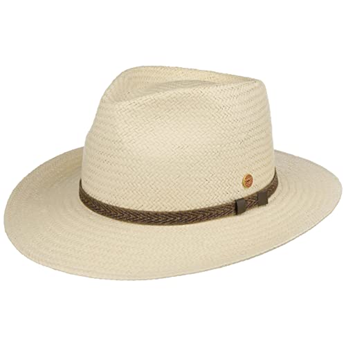 Mayser Maxwell Western Strohhut Sommerhut Sonnenhut Strandhut Herren - Made in The EU Sommer Frühling-Sommer - M (56-57 cm) Natur von Mayser