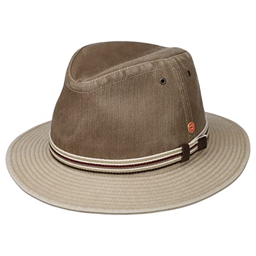 Mayser Menowin Twotone Stoffhut Sonnenhut Sommerhut Baumwollhut Herren - Made in The EU Frühling-Sommer - 59 cm Khaki von Mayser