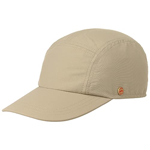 Mayser Riccardo Sunblocker Cap Damen/Herren - Made in The EU Fullcap Sportcap Baseballcap Hinten geschlossen, mit Schirm Frühling-Sommer - 57 cm beige von Mayser