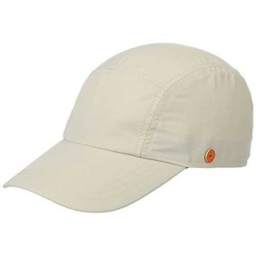 Mayser Riccardo Sunblocker Cap Damen/Herren - Made in The EU Fullcap Sportcap Baseballcap Hinten geschlossen, mit Schirm Sommer Frühling-Sommer - 57 cm Hellbeige von Mayser
