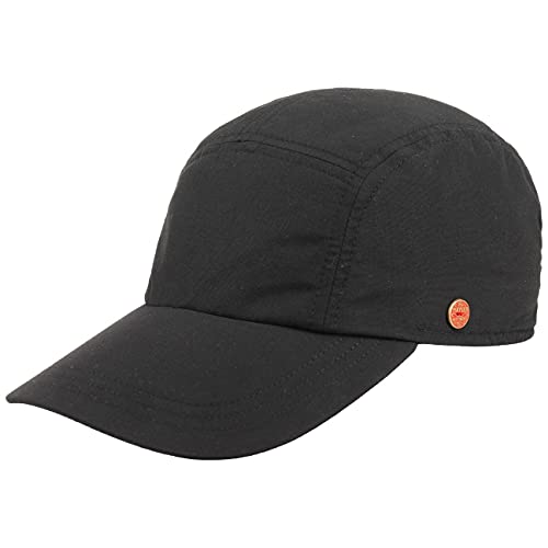 Mayser Riccardo Sunblocker Cap Damen/Herren - Made in The EU Fullcap Sportcap Baseballcap Hinten geschlossen, mit Schirm Sommer Frühling-Sommer - 57 cm schwarz von Mayser
