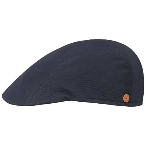 Mayser Prince Coolmax Sunblocker Flatcap Schirmmütze Schiebermütze Sonnencap Herren - Made in The EU mit Schirm, Futter Winter Herbst Frühjahr Sommer Frühling-Sommer Herbst-Winter - 55 cm dunkelblau von Mayser