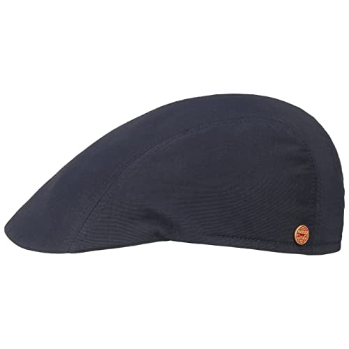 Mayser Prince Coolmax Sunblocker Flatcap Schirmmütze Schiebermütze Sonnencap Herren - Made in The EU mit Schirm, Futter Frühling-Sommer Herbst-Winter - 57 cm dunkelblau von Mayser