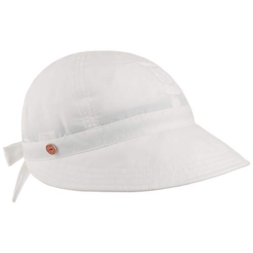 Mayser Priscilla Visor Cap Damen - Made in the EU Blendschutz Sportvisor Damencap mit Schirm Frühling-Sommer - S (55-56 cm) weiß von Mayser