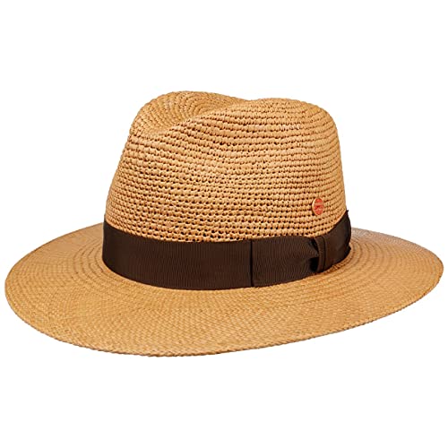 Mayser Ricardo Herrenhut Traveller Panamahut Ripsband Made in EU Sommer Camel 56 cm von Mayser