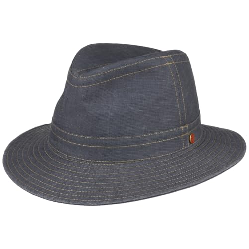 Mayser Savona Travellerhut Stoffhut Traveller Sommerhut UV-Schutz 80 Handmade Made in EU Damen Herren Frühjahr Sommer blau 62 cm Mayser Savona Travellerhut Stoffhut Traveller Sommerhut UV-Schutz 80 Handmade Made in EU Damen Herren Frühjahr Sommer blau 62 cm von Mayser