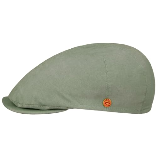 Mayser Sidney Gomera Flatcap Schirmmütze Schiebermütze Herren - Made in The EU mit Schirm, Futter Sommer Frühling-Sommer - 60 cm Mint von Mayser