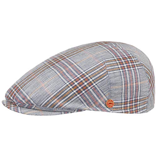 Mayser Simon Superior Leinen Anti-UV Flatcap Leinencap Schirmmütze Schiebermütze Sonnencap Herren - Made in The EU mit Schirm, Futter Frühling-Sommer - 57 cm blau Mayser Simon Superior Leinen Anti-UV Flatcap Leinencap Schirmmütze Schiebermütze Sonnencap Herren - Made in The EU mit Schirm, Futter Frühling-Sommer - 57 cm blau von Mayser